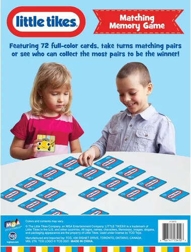 Miniatura 2 de TCG Toys Little Tikes - Juego de cartas a juego de memoria - Con 72 piezas a todo color - Promueve y mejora la memoria y las habilidades