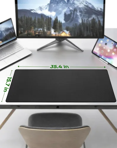 Miniatura 7 de ALOANES Alfombrilla de mouse grande para juegos con base de goma antideslizante, borde cosido, tapete de escritorio para laptop, computadora y PC