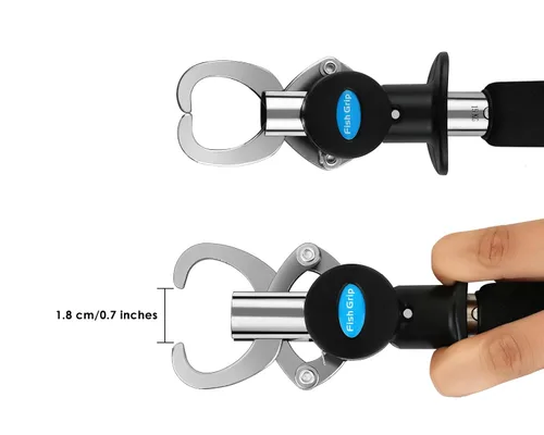 Miniatura 4 de Pinza de pescado con cinta métrica retráctil de pescado pinza de labios de pescado con escala para pesca