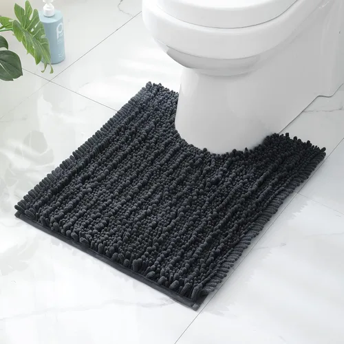 Miniatura 62 de FLOLEOPA Alfombras de Baño de Microfibra de Felpa Suave, Alfombras de Baño Absorbentes Antideslizantes Lavables a Máquina, Tapetes de Baño para Beige