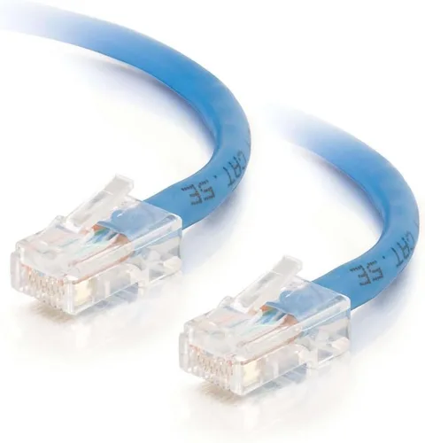 Miniatura 125 de C2G 24494 Cable cruzado Cat5e - Cable de conexión de red sin blindaje sin arranque, naranja (3 pies, 3.0 ft)