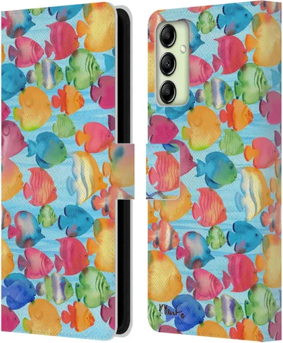 Miniatura 16 de Head Case Designs Officially Licensed Paul Brent Agate Mermaid Coastal Leather Wallet Case Compatible with Samsung Galaxy A14 5G