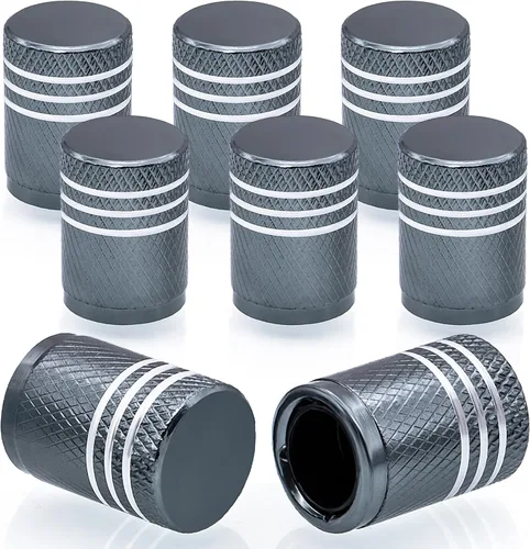 Miniatura 16 de 4 piezas tapones de válvula de neumático en forma de dados, cubiertas universales de válvula de neumático a prueba de polvo con núcleo de cobre