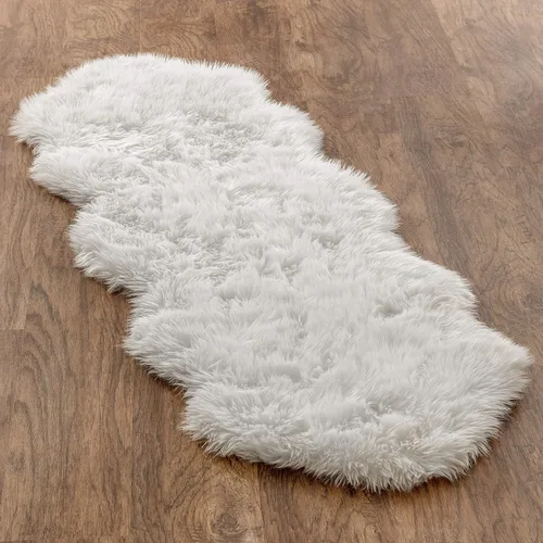 Miniatura 9 de Chanasya Alfombra de piel sintética súper suave de piel de oveja sintética para sofá, taburete, tocador, silla, lujosa alfombra mullida para sala