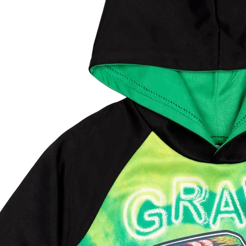 Miniatura 26 de Monster Jam Maximum Destruction El Toro Loco Grave Digger - Sudadera con capucha de forro polar para niños pequeños y grandes