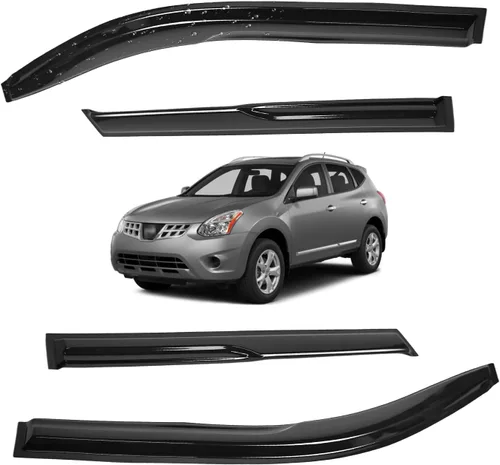 Miniatura 192 de Viseras para ventanas para Mazda 3 Sedán 4 puertas 2004 2005 2006 2007 2008 2009 estilo JDM Mugen, deflector de viento, protector solar y de lluvia