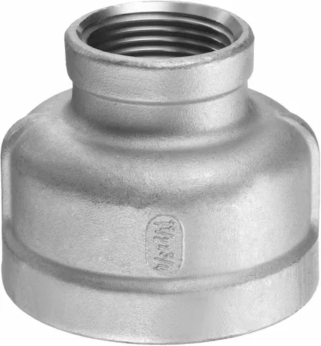 Miniatura 16 de HARFINGTON Acoplamiento Reductor 1-1/2" x 1" NPT Roscado Hembra 304 Acero Inoxidable Reductor Cónico Conexión de Tubería Fundida Adoptado para Tubo