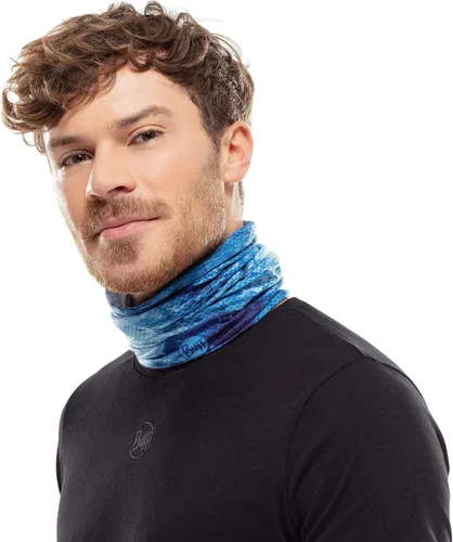 Miniatura 2 de BUFF Adult CoolNet UV Neck Gaiter, Headband & Winter Neck Warmer, Ski Mask & Face Shield, Balaclava, Black & Blue, One