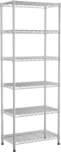 Miniatura 10 de Estantería resistente de 5 niveles, 30 pulgadas de ancho x 14 pulgadas de profundidad x 62 pulgadas de alto, estantería de metal con ruedas