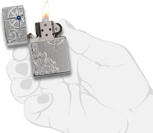 Miniatura 6 de Zippo Encendedores náuticos Armadura de cromo pulido