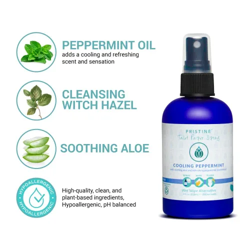 Miniatura 2 de Spray de papel higiénico PRISTINE - Como se ve en Shark Tank, toallitas de limpieza personal más naturales y alternativa a las toallitas húmedas