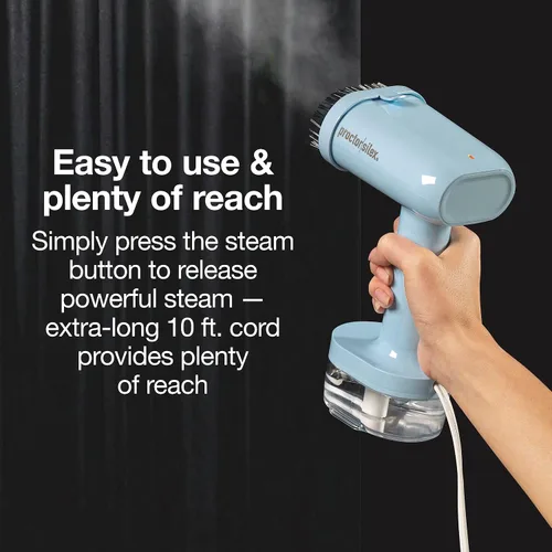 Miniatura 6 de Proctor Silex Vaporizador Compacto de Viaje para Ropa y Plancha, Listo en 45 Segundos para 7 Minutos de Uso Continuo, Portátil y Ligero, Esenciales
