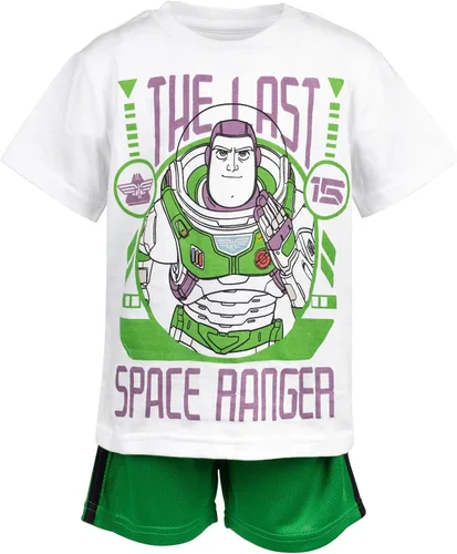 Miniatura 3 de Disney Pixar Toy Story Woody Buzz Lightyear Bo Peep Rex - Conjunto de camiseta atlética y pantalones cortos de malla, para bebés y niños pequeños