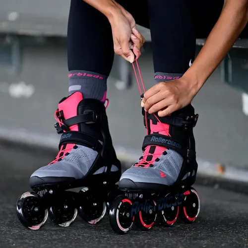 Miniatura 6 de Rollerblade MACROBLADE 90 W, Inline-Skates für Damen, Fitness Inliner, Neutrum Grau/Paradies Rosa
