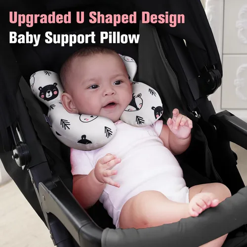 Miniatura 3 de Kakiblin - Almohada de cuello para bebé, almohada de apoyo para bebé mejorada, almohada para la cabeza del bebé, almohada de apoyo para el cuello