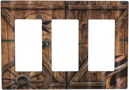 Miniatura 134 de Placas de pared de eucalipto verde de una sola palanca, estilo rústico, cubierta de interruptor de luz de 1 cuadrilla, hojas de árbol, cubiertas
