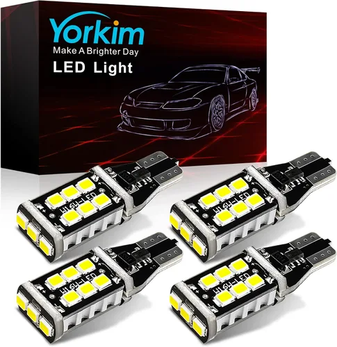 Miniatura 12 de Yorkim - Bombilla LED 194 ámbar, libre de error Canbus, 3-SMD 2835, T10 ámbar para interior, para luz de techo, mapa, puerta, cortesía, matrícula