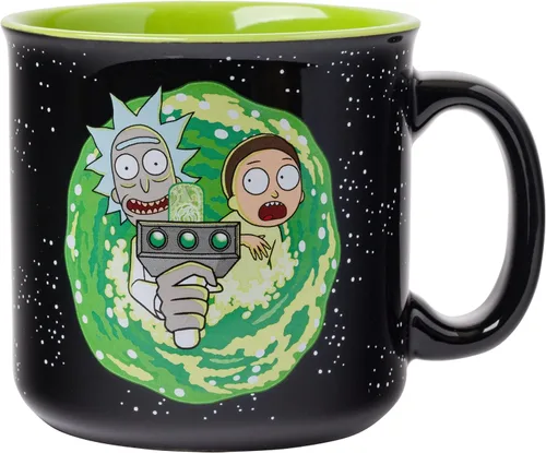 Miniatura 35 de Silver Buffalo - Taza de cerámica de campamento de Los Ositos Cariñositos con purpurina y frase «Positive Vibes» de 20 onzas Care Bears Vibes