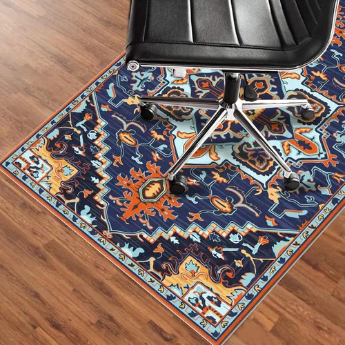Miniatura 3 de Tapete para silla de suelo de madera dura en casa, oficina, debajo del escritorio, para silla de videojuegos, ruedas fácil de enrollar, Alfombrilla