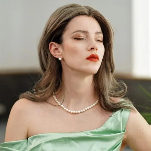 Miniatura 2 de Collar de perlas auténticas de calidad AAAAA cultivada en agua dulce 2024 para mujer, joyería fina, regalos para el día de San Valentín para ella