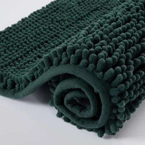 Miniatura 10 de Alfombra de baño de felpilla de 24 x 16 pulgadas, extra suave, absorbente, de secado rápido, lavable a máquina, antideslizante, para bañera, ducha
