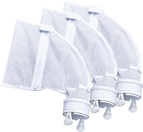 Miniatura 9 de Bolsas de malla de nailon para limpiadores de piscinas, bolsa de repuesto con cremallera para Polaris 280 y 480, bolsa de filtro multiusos para 280