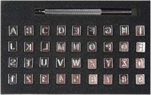 Miniatura 9 de OWDEN Kit profesional de herramientas de estampado de números de 10 piezas (3/4 de pulgada, 0.748 in de alto) para artesanía de cuero, herramienta