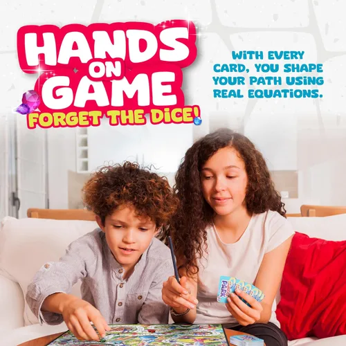 Miniatura 4 de Number Park - Juegos de matemáticas de suma y resta para niños de 5 a 8 años - Divertido juego educativo de aprendizaje - Juegos de mesa para jardín