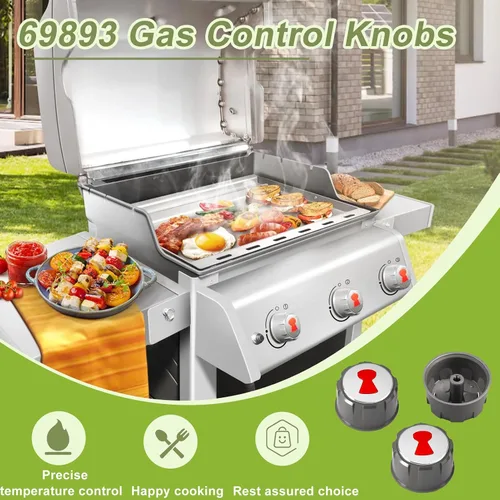 Miniatura 7 de Actualización 69893 Perillas de control de parrilla compatibles con Weber Spirit E 310,320 y 330 (con controles frontales superiores) años 2013