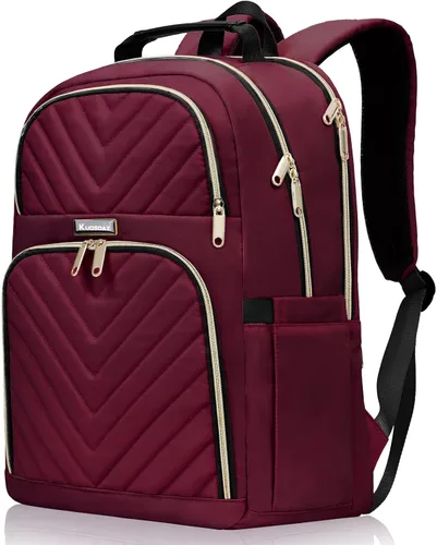 Miniatura 11 de Mochila de viaje para laptop, mochila escolar para adolescentes, niñas, niños, mochila universitaria acolchada grande de 15.6 pulgadas para mujeres