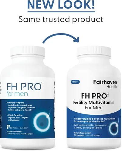 Miniatura 9 de Fairhaven Health FH Pro para Hombres Suplementos para la fertilidad prenatal de grado prémium clínicamente estudiados para hombres Suplementos