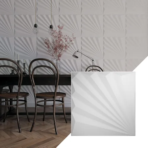 Ekena Millwork WP20X20AAWH 19 5/8 pulgadas de ancho x 19 5/8 pulgadas de alto Aire EnduraWall Decorativo 3D Panel de Pared Cubre 2.67 pies cuadrados