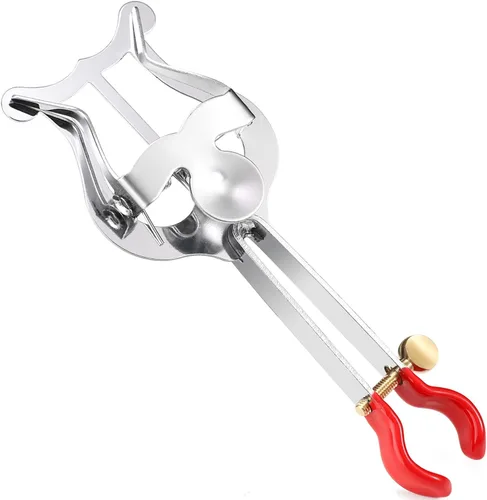 Facmogu Accesorios de instrumentos de lira para trompeta, clip de partitura de lira ligero para trompeta, clip de música de lira plateada para