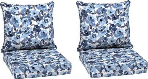 Miniatura 111 de Arden Outdoor Deep Seat Cushion Set, 24 x 24 pulgadas, Cojín para exteriores resistente al clima, a la lluvia y a la decoloración para silla, sofá
