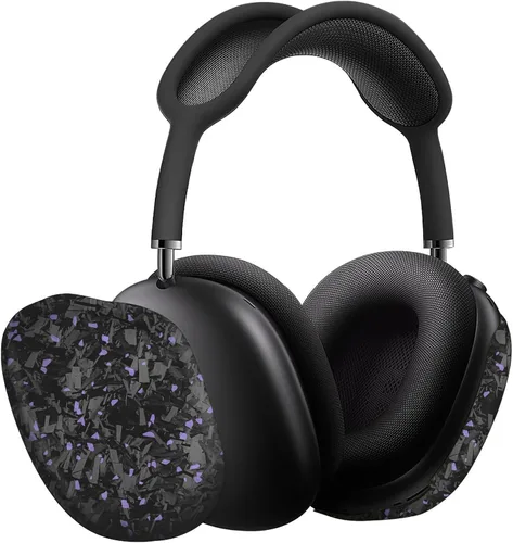 Miniatura 12 de MONOCARBON Funda de fibra de carbono real para AirPods Max (2024/2020), cubierta protectora de grado militar para auriculares Apple Max, único Verde