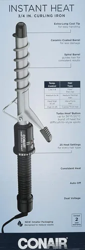 Miniatura 3 de Rizador eléctrico de calor instantáneo Conair 0.75 pulgadas