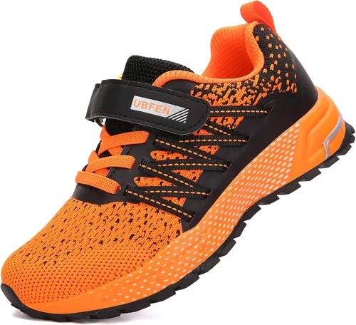 KUBUA - Zapatos deportivos para niños y niñas, tenis para correr, ligeros, transpirables, deportivos y atléticos