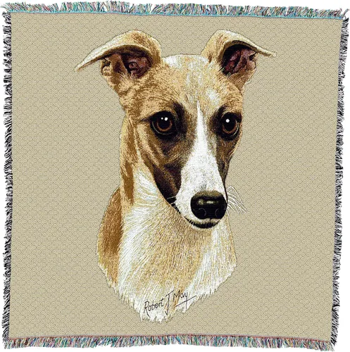 Miniatura 11 de Pure Country Weavers Robert May - Manta cuadrada para regazo de sabuesos afganos, regalo para los amantes de los perros, manta de tapiz tejida