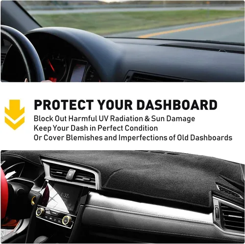 Miniatura 4 de MODIGT Alfombrilla para cubierta de salpicadero Compatible con Nissan Altima 2007 2008 2009 2010 2011 2012 Nissan Altima Sedán Coupé Protector
