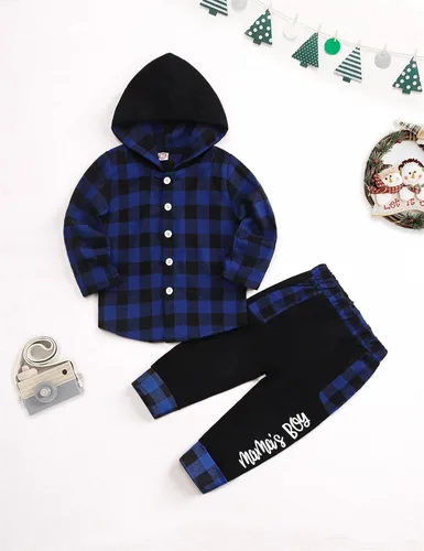 Miniatura 67 de Conjunto de ropa para bebés y niños pequeños, camisa con capucha y pantalones deportivos para otoño e invierno