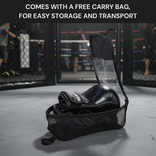 Miniatura 9 de Guantes de entrenamiento híbridos de MMA – Guantes de entrenamiento de palma abierta de 7 onzas con muñequera de 18 pulgadas para agarre, trabajo