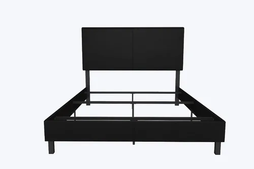 Miniatura 10 de DHP Janford - Cama tapizada con diseño elegante, Tela, Gris (Grey Linen)
