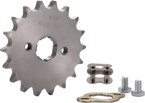Miniatura 11 de WOOSTAR Piñón delantero para motocicleta 428-11T 17mm para 50cc 70cc 90cc 110cc 125cc Dirt Pit Bike Mini Bike ATV 4 ruedas