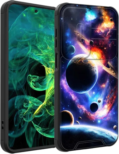 Miniatura 18 de Funda para Galaxy A16 5G con cubierta para cámara deslizante, resistente de doble capa, híbrida, a prueba de golpes, funda protectora resistente