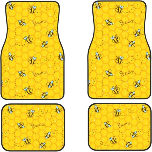 Miniatura 11 de Juego completo de 4 alfombrillas delanteras y traseras para automóvil, con bandera estadounidense, color negro, juego completo de alfombrillas