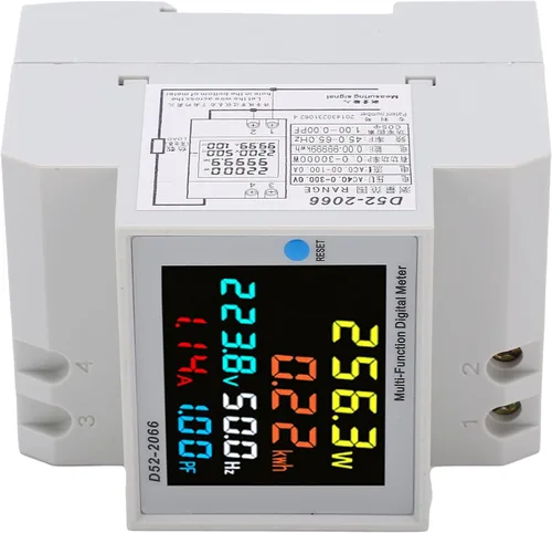 Miniatura 6 de Medidor de vatios-hora, medidor eléctrico LCD, medidor de electricidad monofásico, medidor de energía para el hogar, medidor de energía monofásico