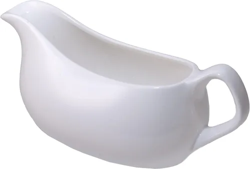 Miniatura 8 de Salsa, bote de salsa de 9.4 onzas, cuenco de salsa de 9.5 fl oz, plato de cerámica para servir, dispensador blanco (9.4 onzas)