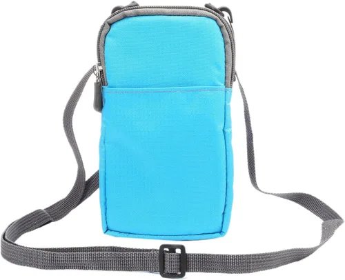Miniatura 11 de Bolsa de clip para cinturón para teléfono celular, funda de hombro para teléfono celular, funda de hombro vertical de 6.0 pulgadas para viajes al