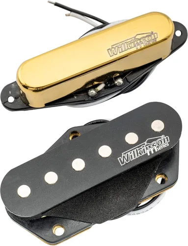 Miniatura 10 de Juego de pastillas de cuello y puente Wilkinson WOVT de baja gauss vintage Nashville cerámica para guitarra eléctrica estilo Tele Juego de cromo