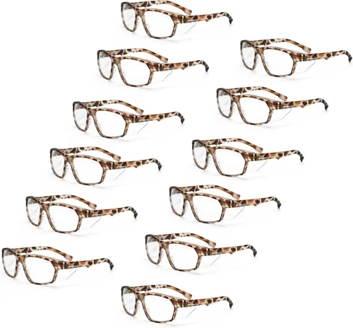 Miniatura 35 de ProtectX Lentes de lectura elegantes para mujeres y hombres, antivaho y antiarañazos, protección UV, gafas de seguridad antiimpactos